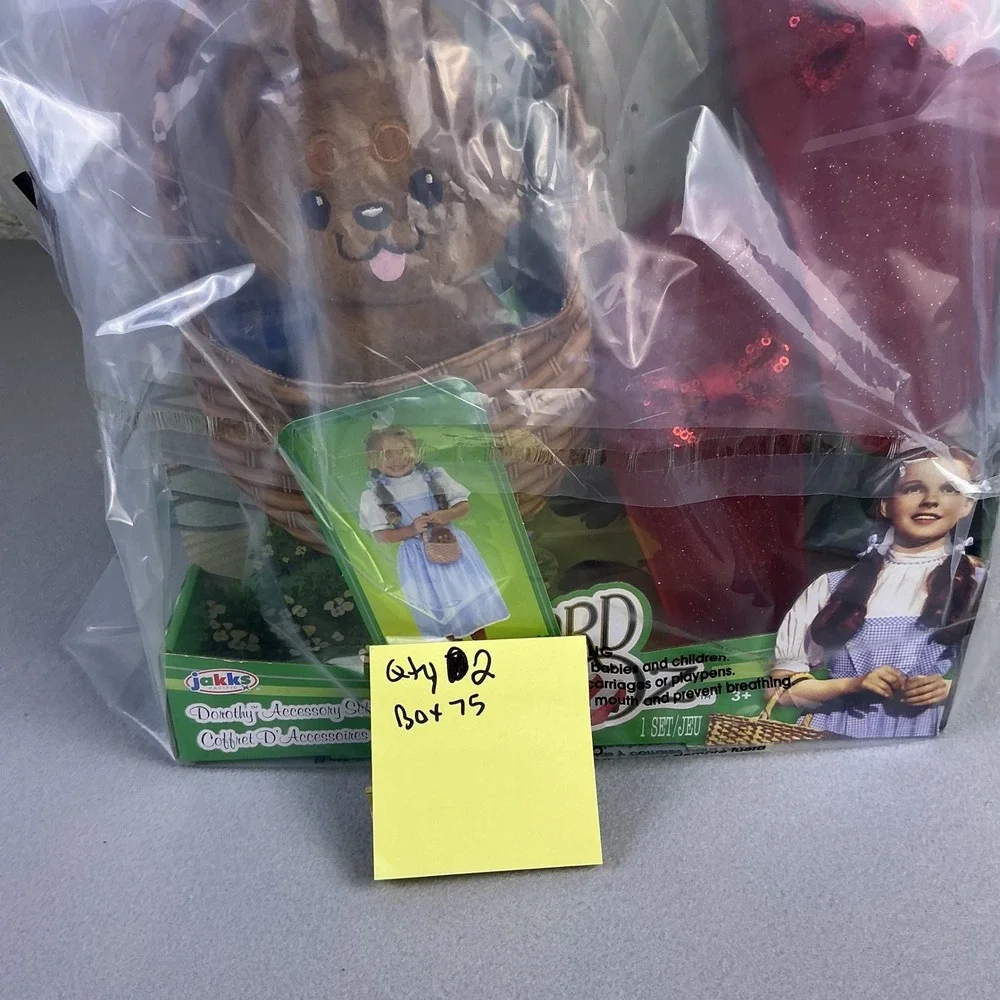 Jakks‎ Pacific The Wizard Of Oz Dorothy Dress 4-6X Shoes, Toto, & Basket 3+ NEW